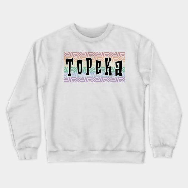 LGBTQ PATTERN AMERICA TOPEKA Crewneck Sweatshirt by Zodiac BeMac